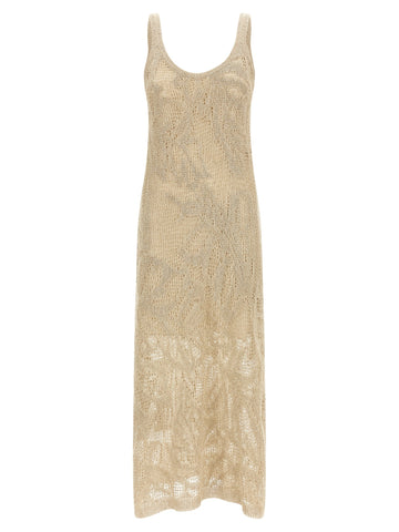 Beige Linen Long Dress