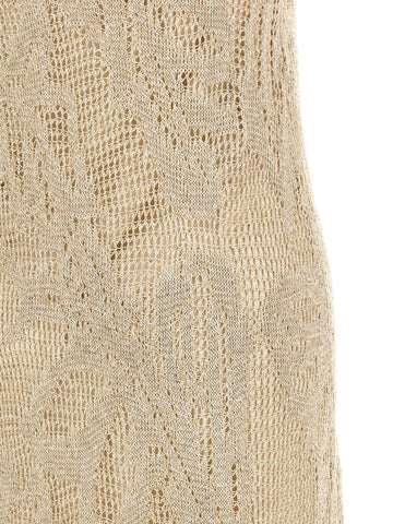 Beige Linen Long Dress