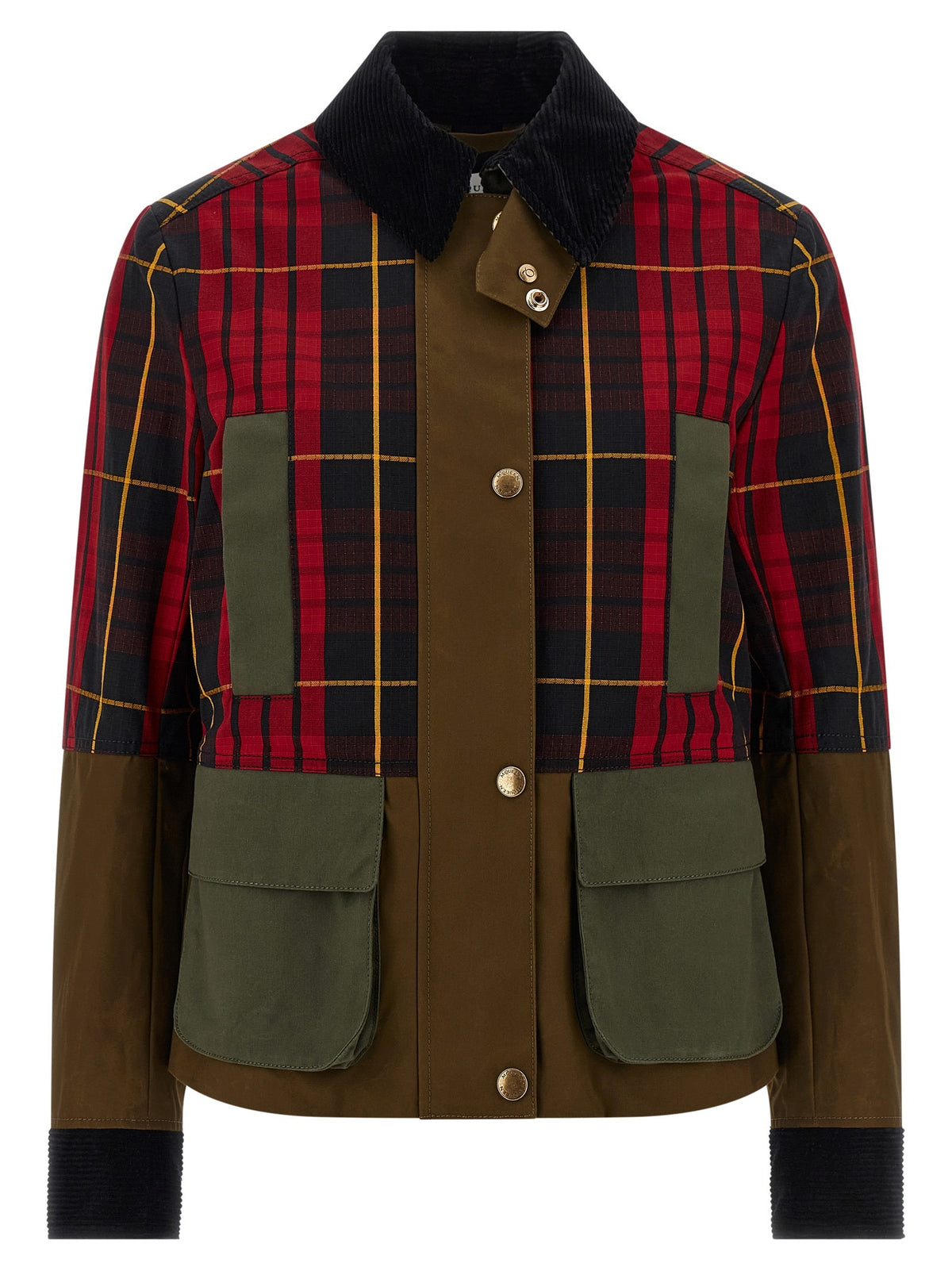 Multicolor Cotton Full-Length Jacket