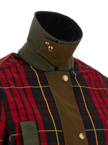 Multicolor Cotton Full-Length Jacket