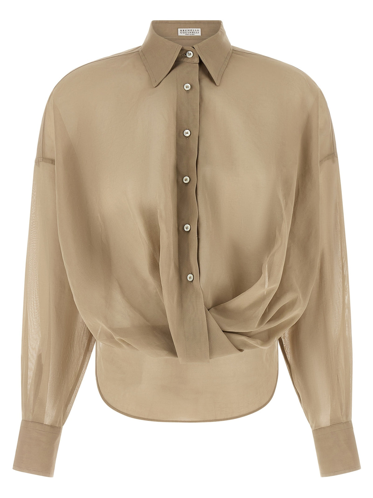 Beige Cotton Blouse
