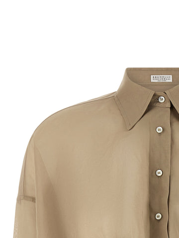 Beige Cotton Blouse