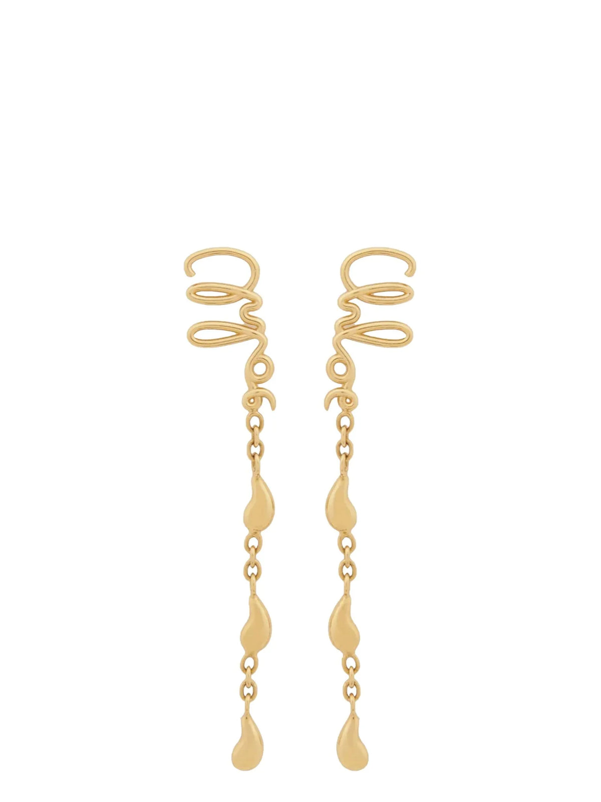 Gold Brass Earrings