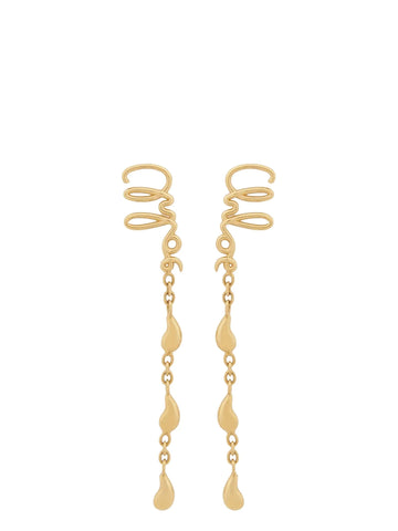 Gold Brass Earrings