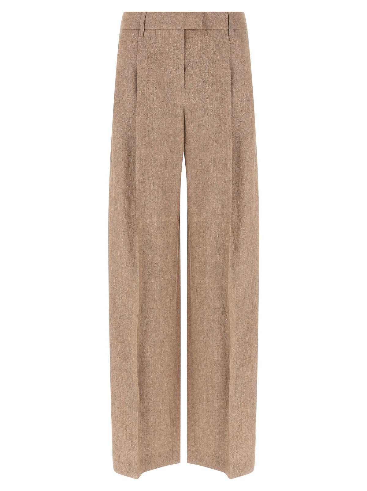 Multicolor Linen Flared Pants