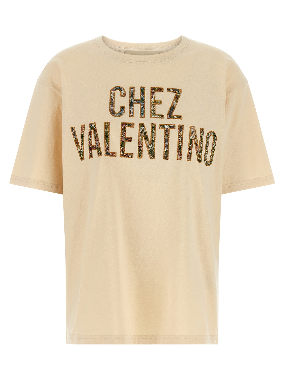 Beige Cotton T-Shirt