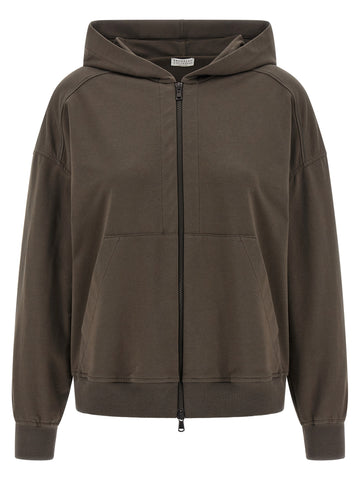 Brown Cotton Hoodie