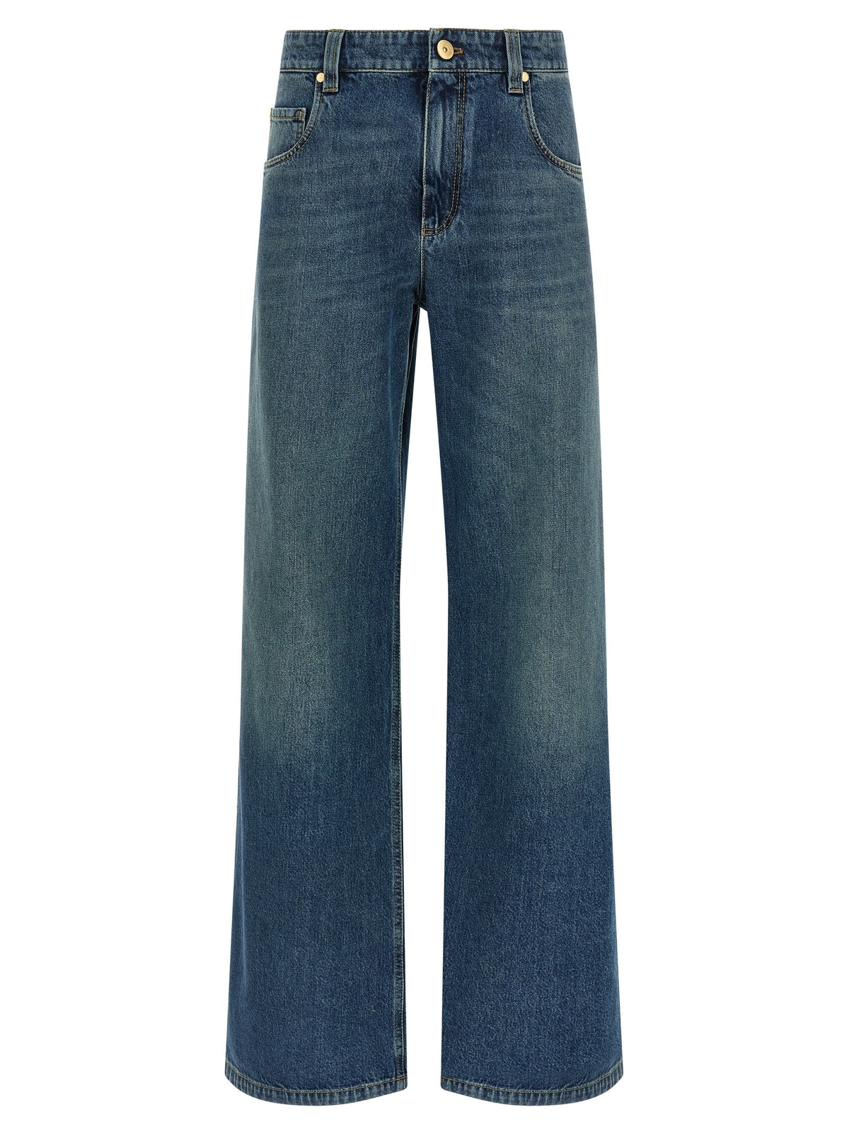 Blue Cotton Jeans Denim
