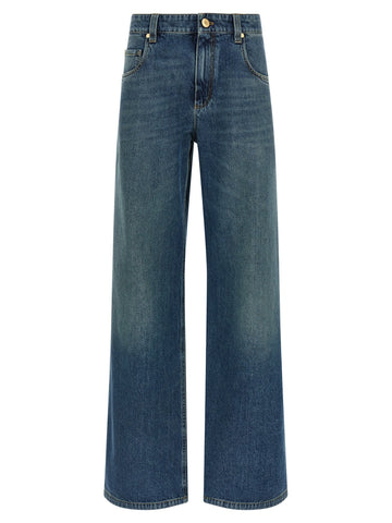 Blue Cotton Jeans Denim