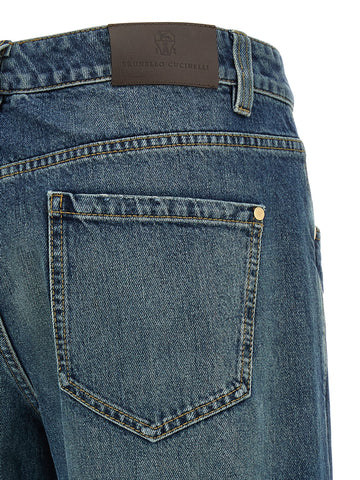Blue Cotton Jeans Denim