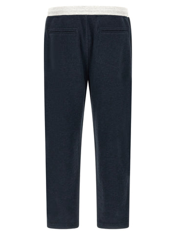 Blue Cotton Joggers (Workout Pants)