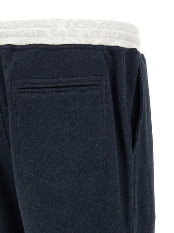 Blue Cotton Joggers (Workout Pants)