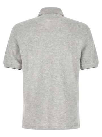 Gray Cotton Polo Shirt