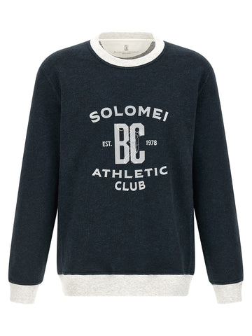 Blue Cotton Sweatshirt