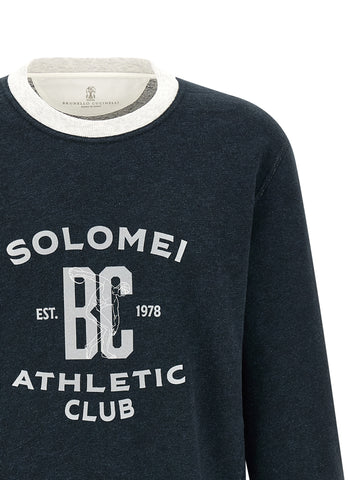 Blue Cotton Sweatshirt