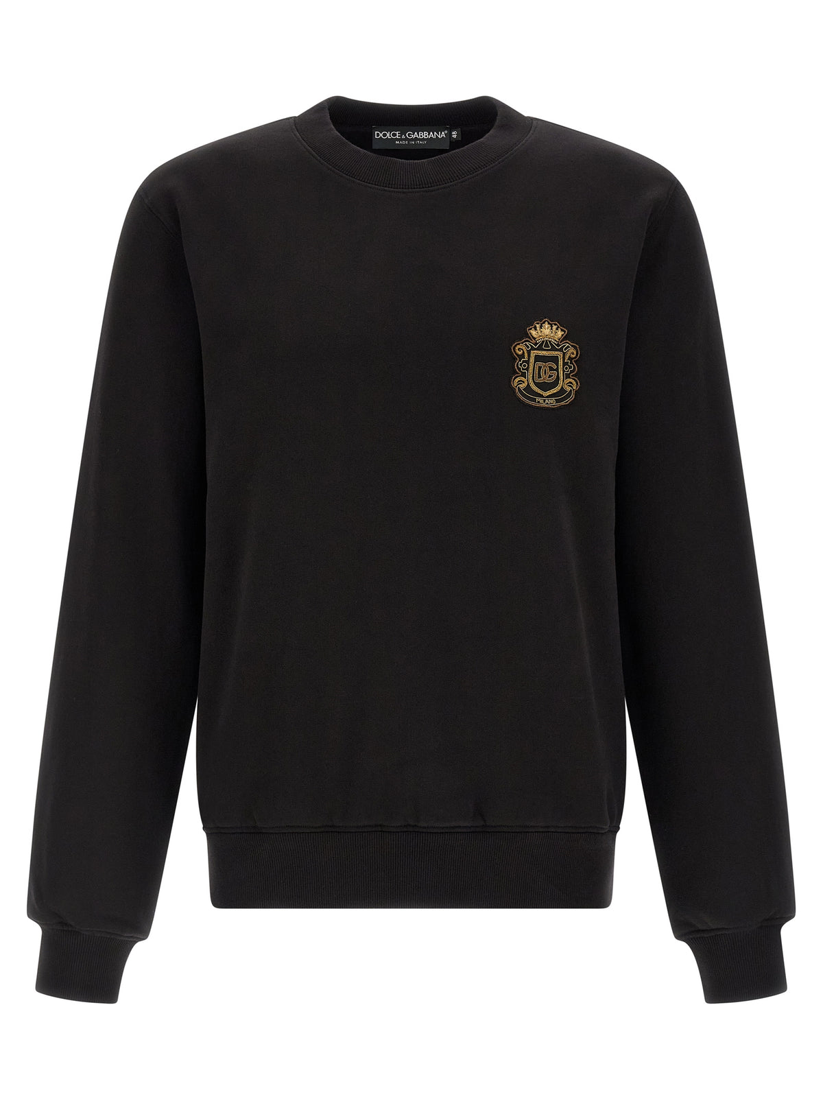 Black Cotton Sweatshirt