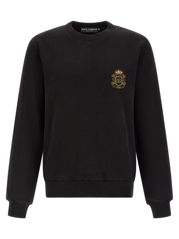 Black Cotton Sweatshirt