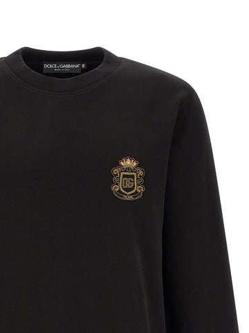 Black Cotton Sweatshirt