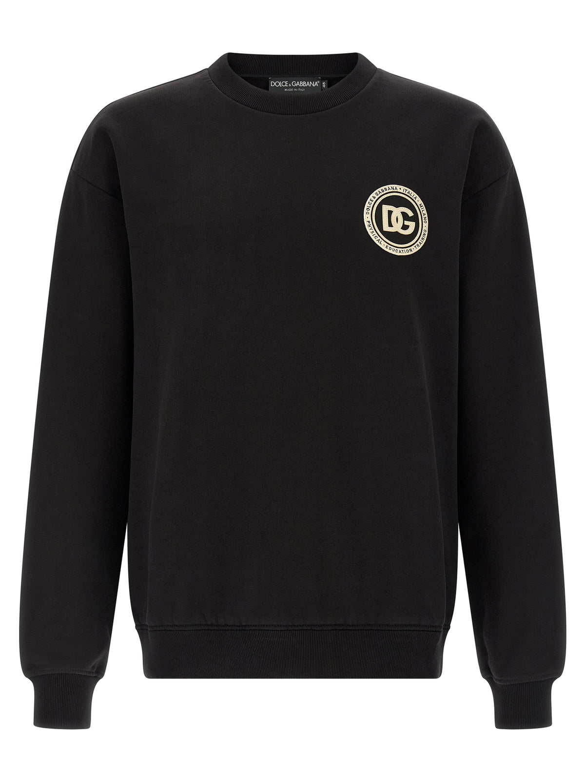 Black Cotton Sweatshirt