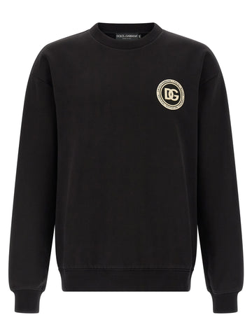 Black Cotton Sweatshirt