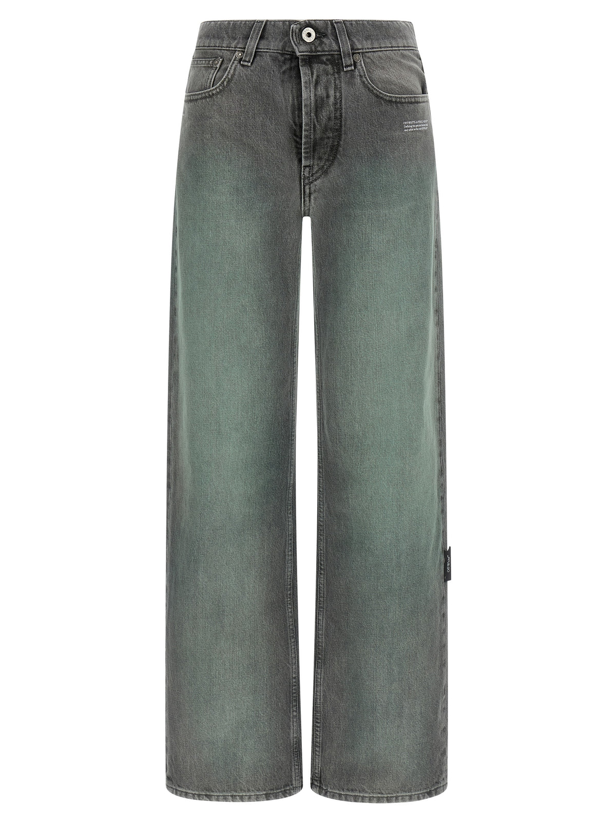 Gray Cotton Jeans Denim