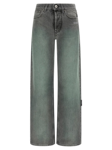 Gray Cotton Jeans Denim
