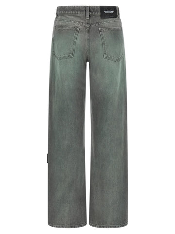 Gray Cotton Jeans Denim
