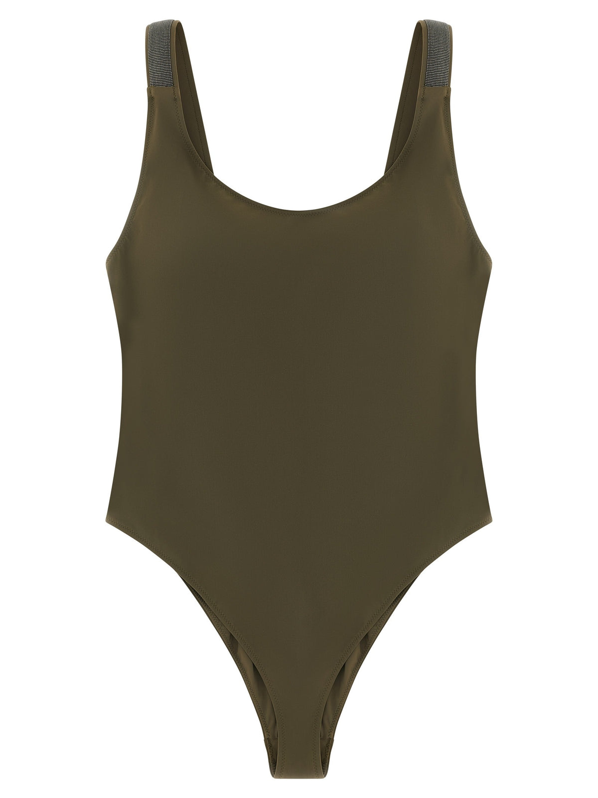 Bicolor Polyamide One-Piece Swimsuit