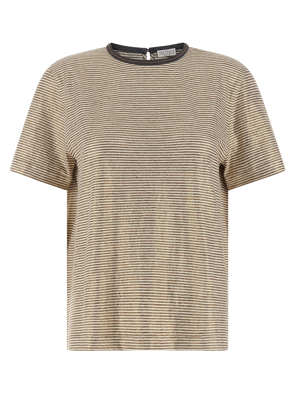 Multicolor Linen T-Shirt