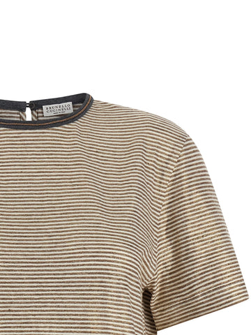 Multicolor Linen T-Shirt
