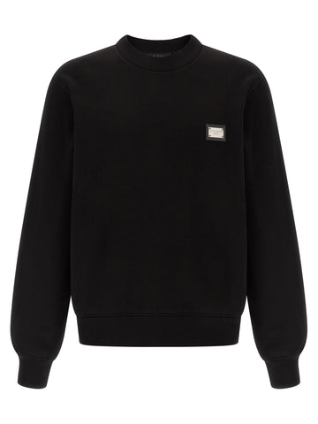 Black Cotton Sweatshirt