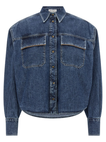 Blue Cotton Blouse