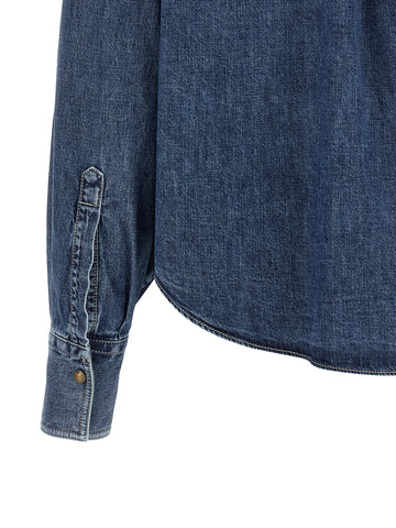 Blue Cotton Blouse