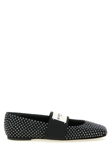 Black Calfskin Ballet Flats