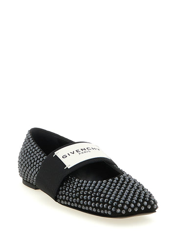 Black Calfskin Ballet Flats