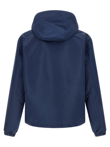 Blue Polyester Shell Jacket