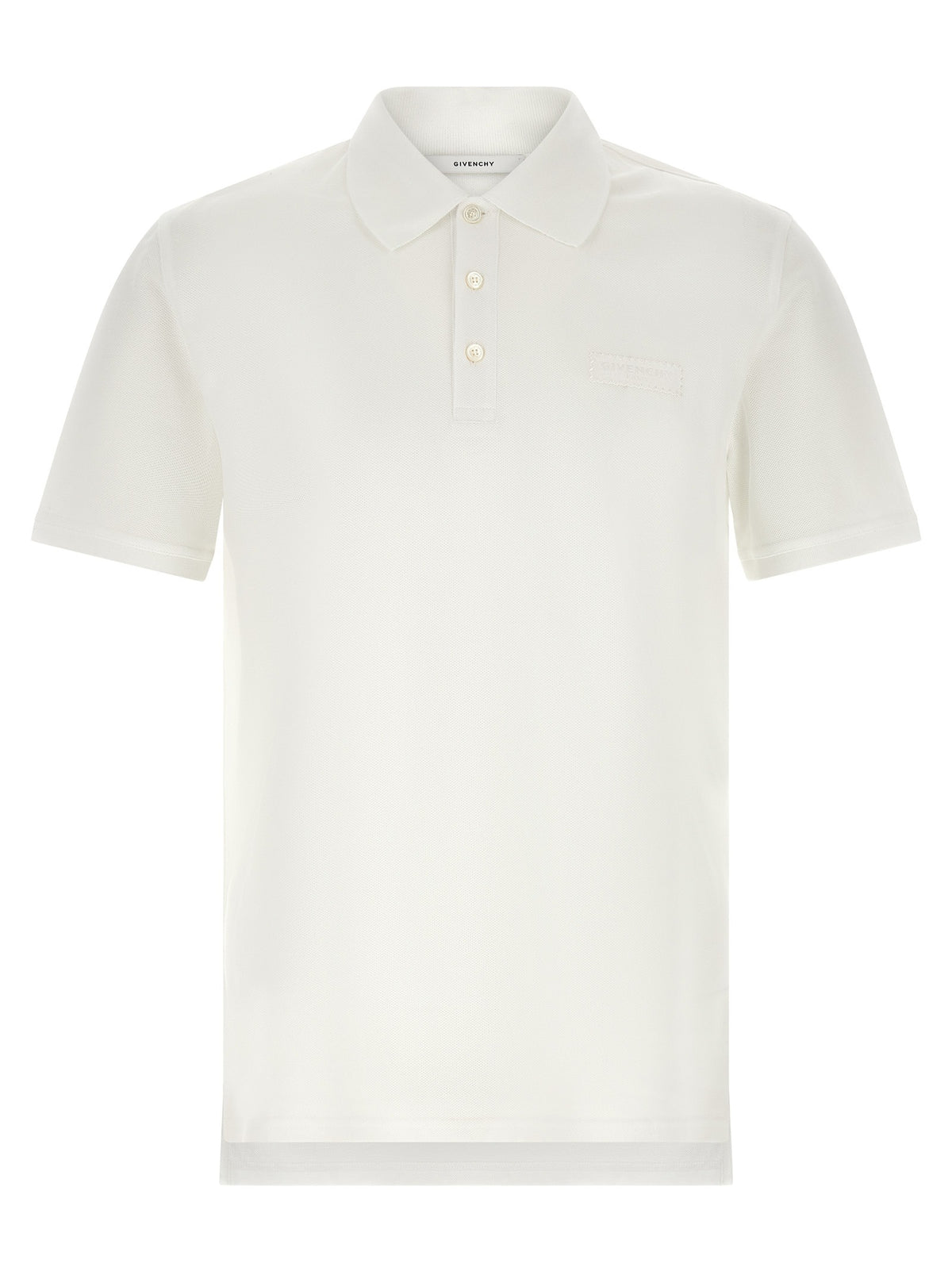White Cotton Polo Shirt