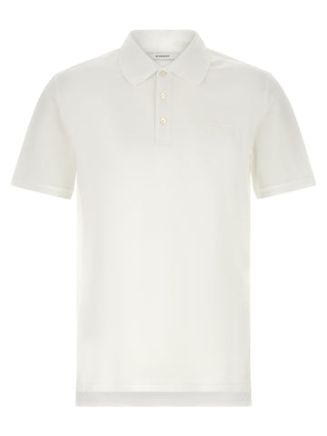 White Cotton Polo Shirt