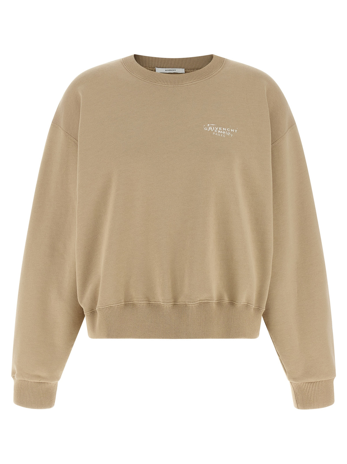 Beige Cotton Sweatshirt