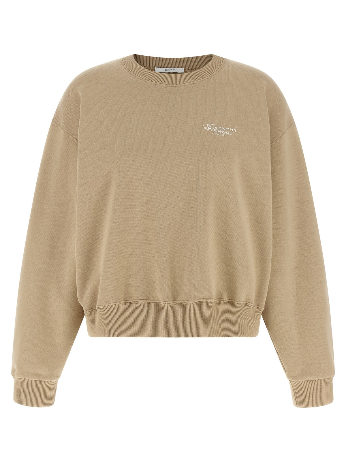 Beige Cotton Sweatshirt