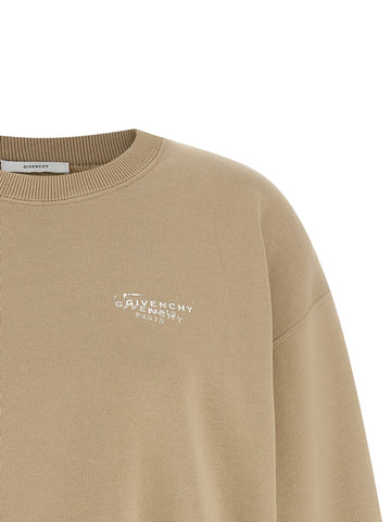 Beige Cotton Sweatshirt