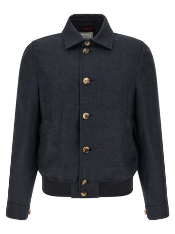 Blue Sisal Biker Jacket