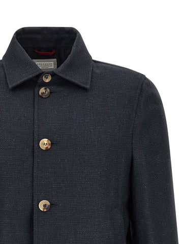 Blue Sisal Biker Jacket