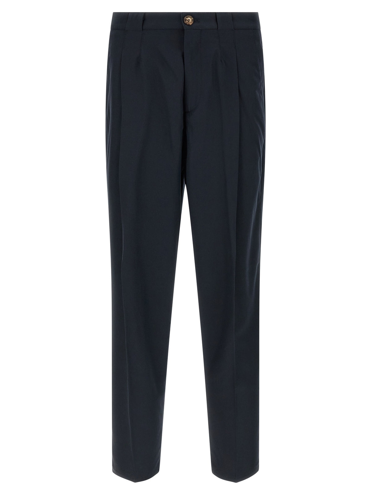 Blue Cotton Chino Pants