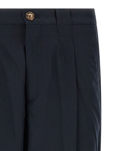 Blue Cotton Chino Pants