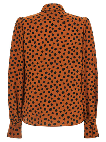 Orange Silk Blouse
