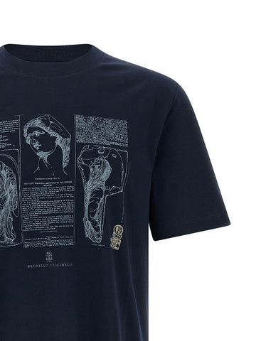 Blue Cotton T-Shirt