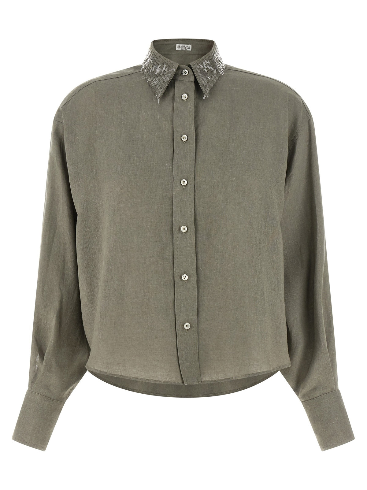 Bicolor Linen Blouse