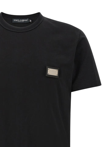 Black Cotton T-Shirt
