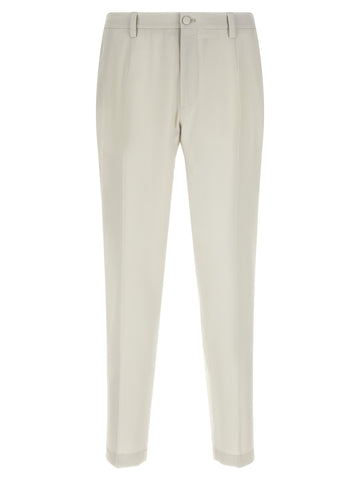 Beige Virgin Wool Dress Pants